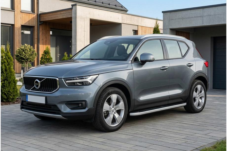 Volvo XC40 2018- гг. Боковые Подножки Tayga Grey (2 шт., Алюминий) Image