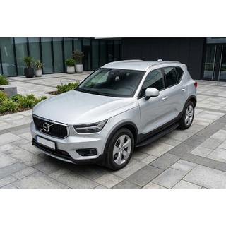 Боковые Подножки Tayga Black (2 шт., Алюминий) Volvo XC40 2018- гг. фото 1