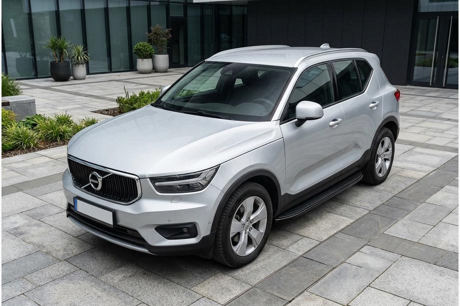 Volvo XC40 2018- гг. Боковые Подножки Tayga Black (2 шт., Алюминий) Image