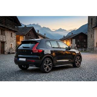 Боковые Подножки Vision New Black (2 шт., Алюминий) Volvo XC40 2018- гг. фото 1