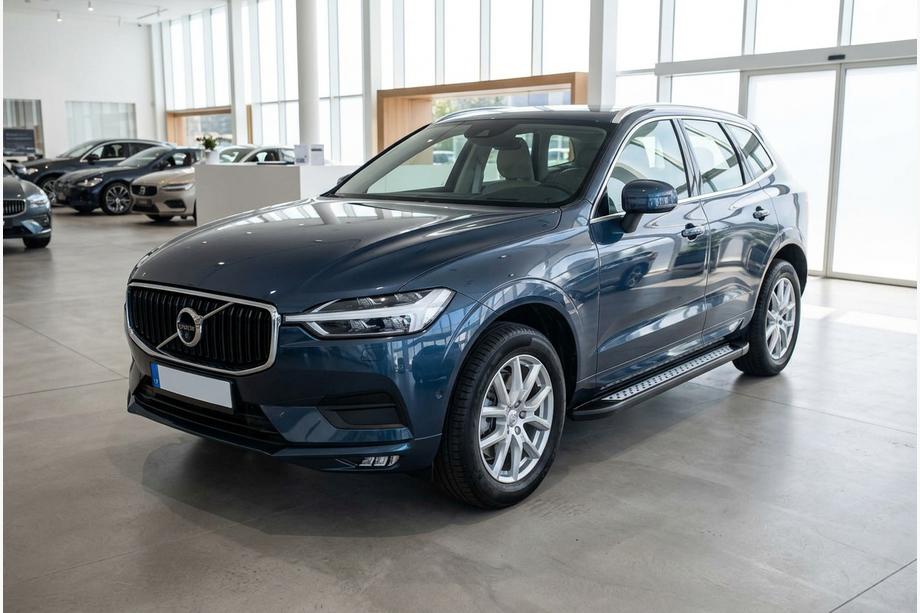 Volvo XC60 2017- гг. Боковые Подножки Vision New Black (2 шт., Алюминий) Image