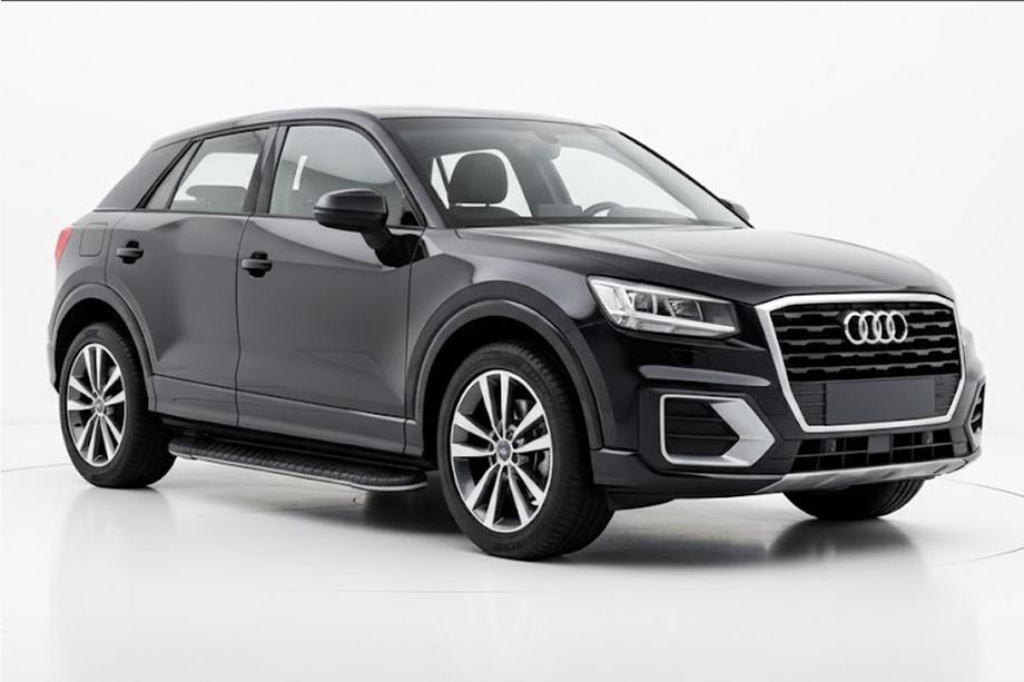 Audi Q2 2016- гг. Боковые Подножки Bosphore Black (2 шт., Алюминий) Фото 1