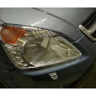 Хром Накладки на Фары (2 шт., Пластик) Honda CRV 1996-2001 гг. фото 4