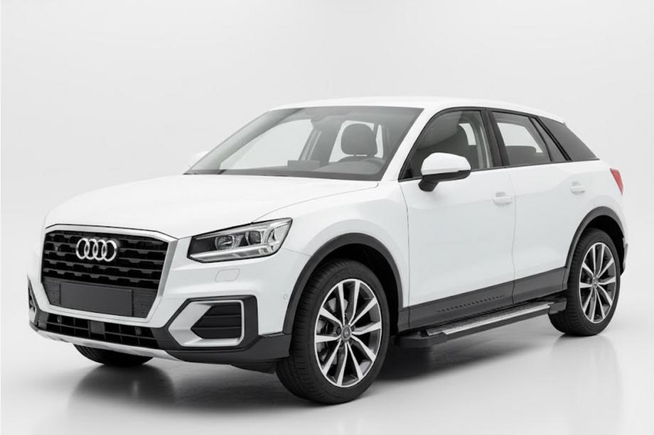 Audi Q2 2016- гг. Боковые Подножки Line (2 шт., Алюминий) Image