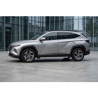 Боковые Подножки Maya V2 (2 шт., Алюминий) Hyundai Tucson NX4 2021- гг. фото 1