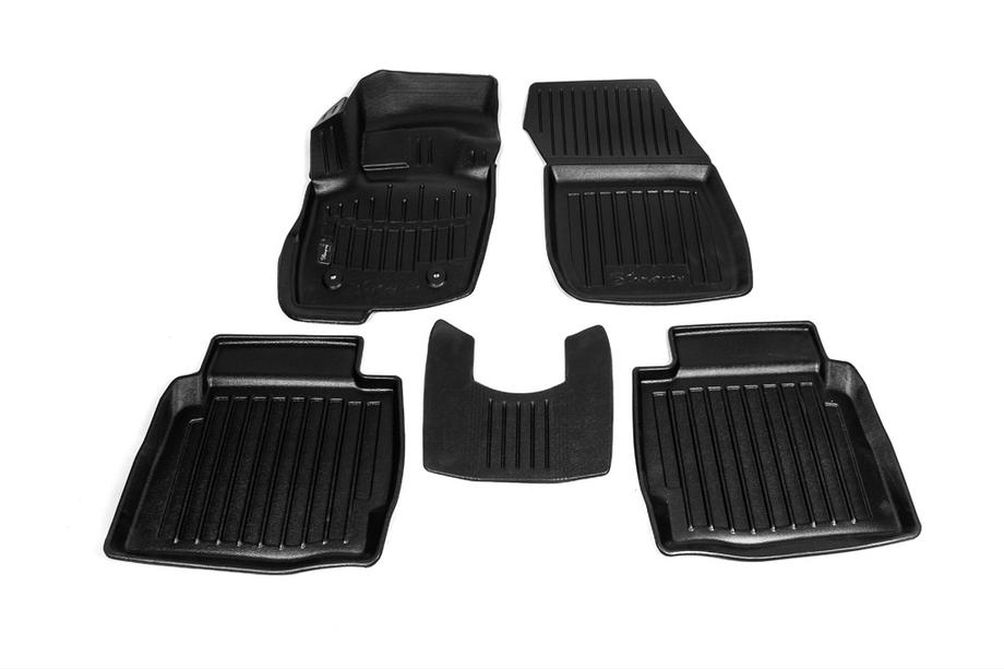 Ford Mondeo 2014-2022 гг. Коврики резиновые Stingray 3D (5 шт, полиуретан) Image