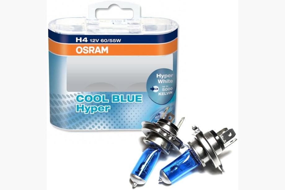 Лампа фары Osram H4 60/55W Cool Blue Hyper 64193CBH Фото 1