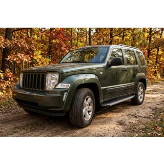 Боковые Подножки Duru (2 шт., Алюминий) Jeep Cherokee/Liberty 2007-2013 гг. фото 1