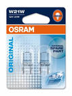 Лампа указателя поворота Osram 7505 W21W 12V 21W W3x16d (2 шт) фото 1
