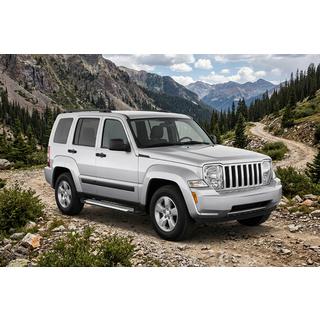 Боковые Подножки Line (2 шт., Алюминий) Jeep Cherokee/Liberty 2007-2013 гг. фото 1