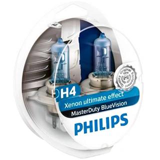 Лампа головного света Philips H4 BlueVision 75/70W 24V 13342BV-kit
