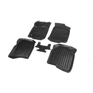 Коврики резиновые Stingray 3D (5 шт, полиуретан) Volkswagen Golf 4 1997-2006 гг. фото 1