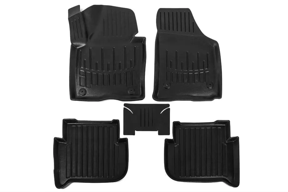 Volkswagen Touran 2003-2010 гг. Коврики резиновые Stingray 3D (5 шт, полиуретан) Image