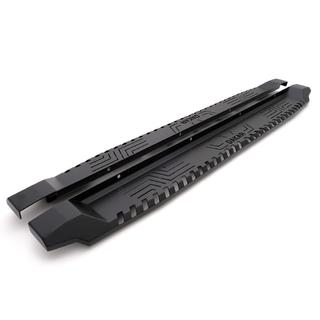 Боковые пороги Dakar V1 (2 шт, металл) Renault Duster 2018-2024 гг. фото 1