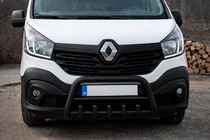 Fiat Talento 2016- гг. Кенгурятник WT003 Черный Нержавейка фото 2