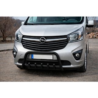 Кенгурятник WT003 Черный Нержавейка Fiat Talento 2016- гг. фото 1