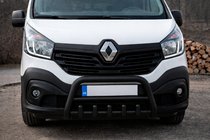 Opel Vivaro 2015-2019 гг. Кенгурятник WT003 Черный Нержавейка фото 2