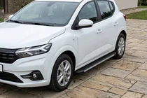 Dacia Sandero 2021- гг. Боковые Подножки Maya V1 (2 шт., Алюминий) фото 1