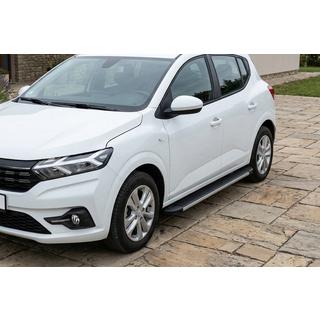 Боковые Подножки Maya V1 (2 шт., Алюминий) Dacia Sandero 2021- гг. фото 1