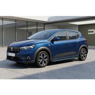 Боковые Подножки Maya Blue (2 шт., Алюминий) Dacia Sandero 2021- гг. фото 1