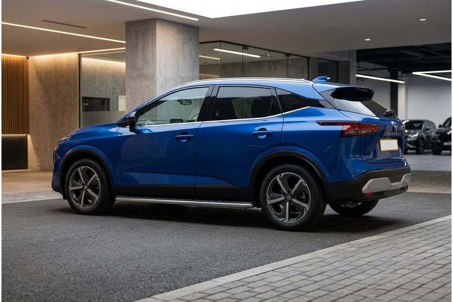 Nissan Qashqai 2021- гг. Боковые Подножки Maydos V1 (2 шт., Алюминий) Фото 1