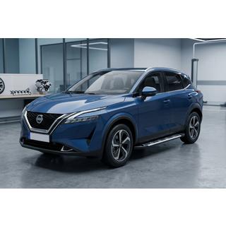 Боковые Подножки Sunrise (2 шт., Алюминий) Nissan Qashqai 2021- гг. фото 1