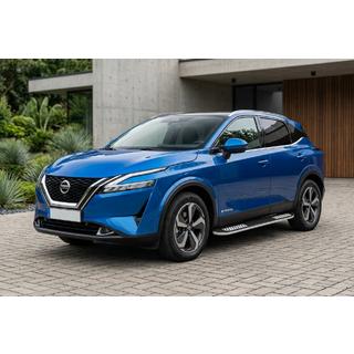 Боковые Подножки Tayga V2 (2 шт., Алюминий) Nissan Qashqai 2021- гг. фото 1