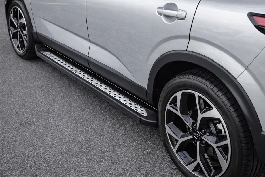 Nissan Qashqai 2021- гг. Боковые Подножки Vision New Black (2 шт., Алюминий) Фото 1