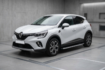 Renault Captur 2019- гг. Боковые Подножки Fullmond (2 шт., Алюминий) фото 1