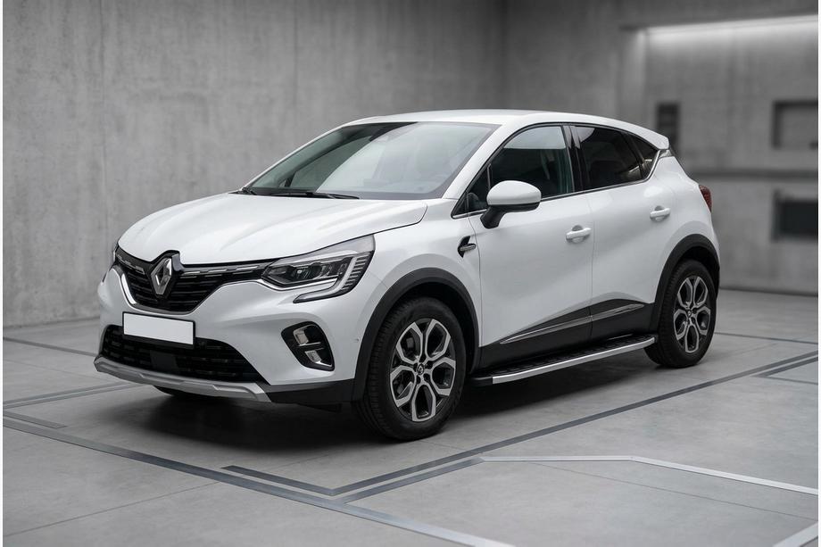 Renault Captur 2019- гг. Боковые Подножки Fullmond (2 шт., Алюминий) Image