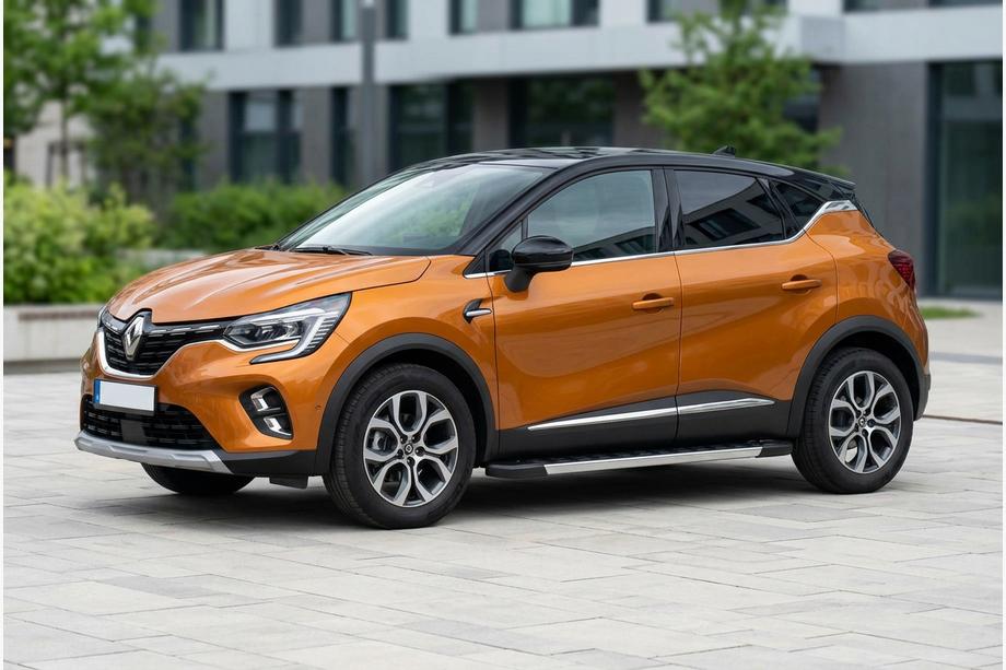 Renault Captur 2019- гг. Боковые Подножки RedLine (2 шт., Алюминий) Image