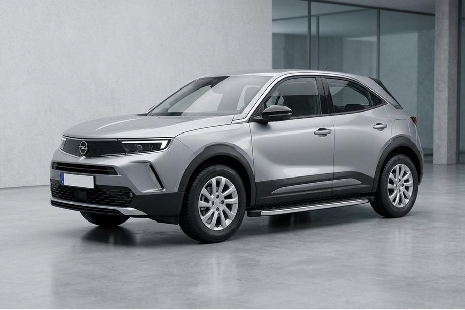 Opel Mokka 2021- гг. Боковые Подножки BlackLine (2 шт., Алюминий) Image