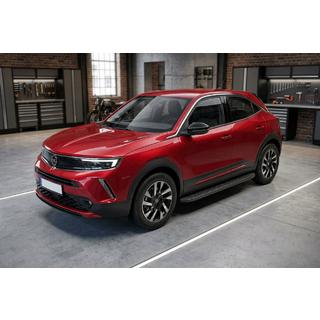 Боковые Подножки Tayga Black (2 шт., Алюминий) Opel Mokka 2021- гг. фото 1