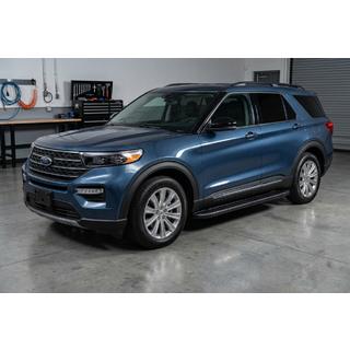 Боковые пороги Bosphorus Black (2 шт., алюминий) Ford Explorer 2019- гг. фото 1