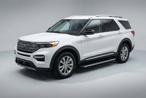 Ford Explorer 2019- гг. Боковые Подножки Maya V1 (2 шт., Алюминий) фото 1