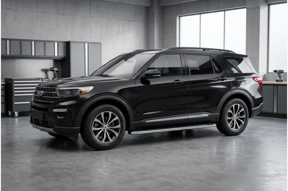 Ford Explorer 2019- гг. Боковые Подножки Maydos V1 (2 шт., Алюминий) Image