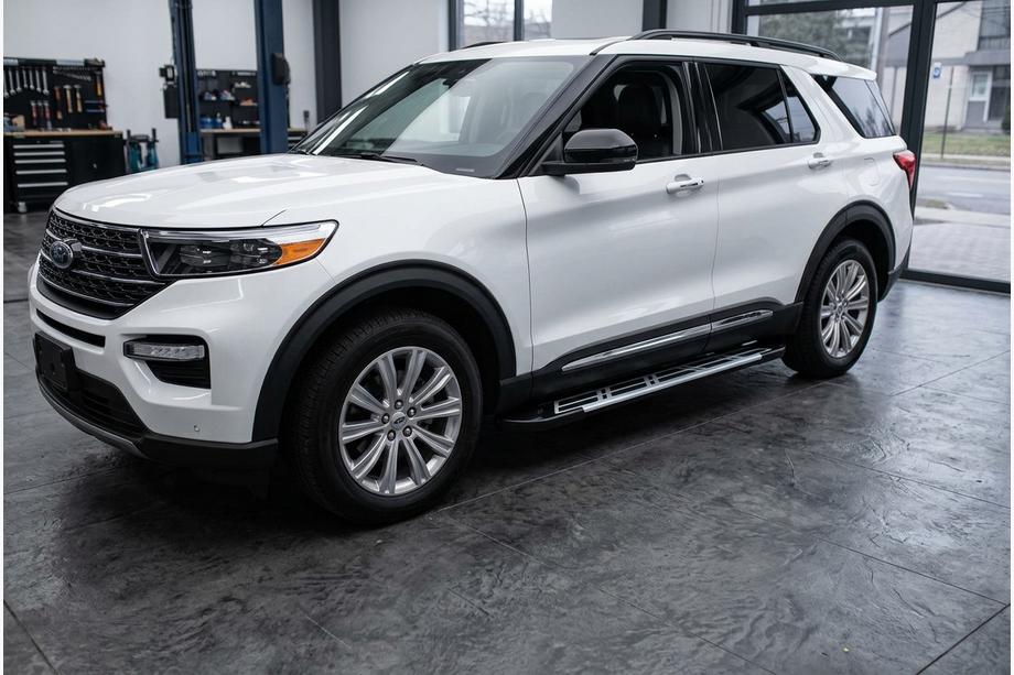 Ford Explorer 2019- гг. Боковые Подножки Sunrise (2 шт., Алюминий) Фото 1