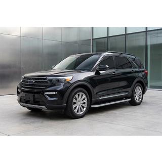 Боковые Подножки Tayga Grey (2 шт., Алюминий) Ford Explorer 2019- гг. фото 1