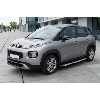 Боковые Подножки BlackLine (2 шт., Алюминий) Citroen C-3 Aircross 2017-2024 гг. фото 1