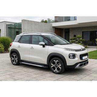 Боковые Подножки Line (2 шт., Алюминий) Citroen C-3 Aircross 2017-2024 гг. фото 1