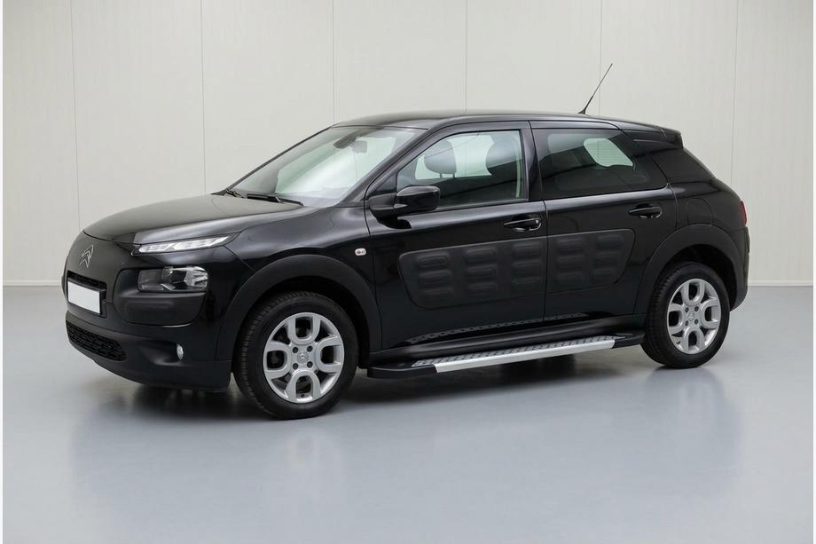 Citroen Cactus 2014-2020 гг. Боковые Подножки Vision New Grey (2 шт., Алюминий) Image