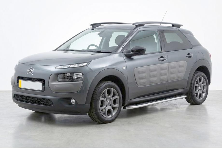 Citroen Cactus 2014-2020 гг. Боковые Подножки Maydos V1 (2 шт., Алюминий) Image
