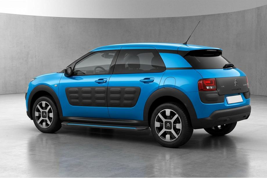Citroen Cactus 2014-2020 гг. Боковые Подножки Maya Blue (2 шт., Алюминий) Image