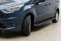 Volkswagen Caddy 2020- гг. Боковые Подножки Tayga Black (2 шт., Алюминий) фото 1