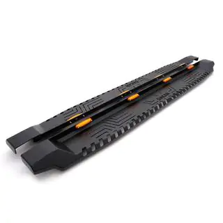 Боковые Подножки Dakar V1 с LED (2015-2019, 2 шт, металл) Mitsubishi L200 2015-2024 гг. фото 1