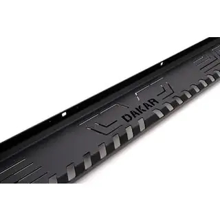 Боковые пороги Dakar V1 без LED (2 шт, металл) Isuzu D-Max 2002-2011 гг. фото 3