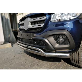 Mercedes X Передний двойной ус Vegas (нерж, 76мм)