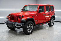 Jeep Wrangler 2018- гг. Боковые Подножки Maya Red (2 шт., Алюминий) фото 1