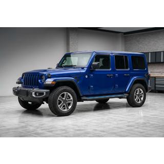 Боковые Подножки Maya Blue (2 шт., Алюминий) Jeep Wrangler 2018- гг. фото 1