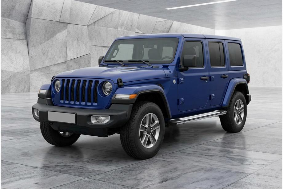 Jeep Wrangler 2018- гг. Боковые Подножки Rainbow (2 шт., Алюминий) Image